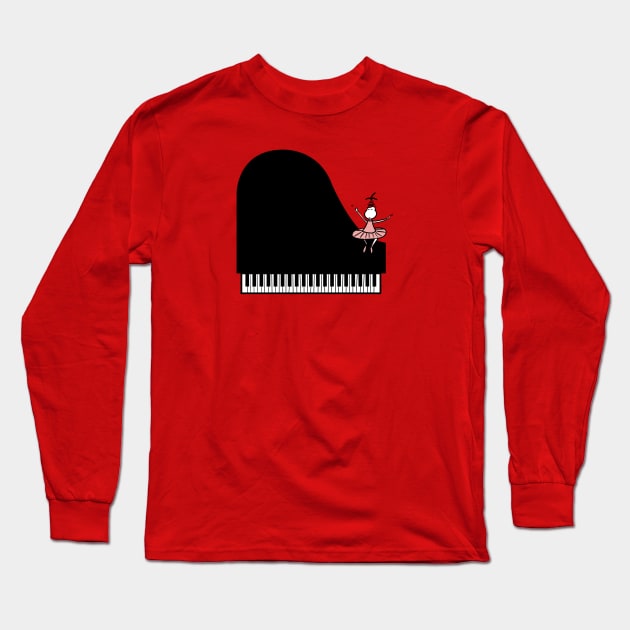 Dancing piano Long Sleeve T-Shirt by Guastevi